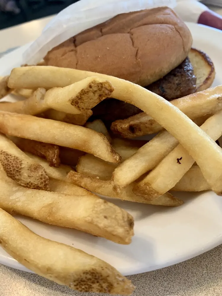 Hamburger and Fries