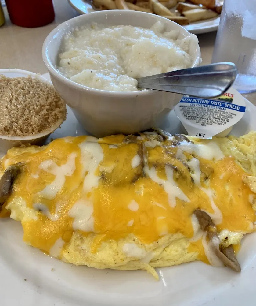 Mushroom and Cheese Omelette